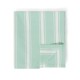 Obrus z mieszanką lnu w paski, zielonobiały-12613002-Lexington