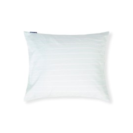 Poszewka na poduszkę-pościel-Paskowana z perkalu, biała/zielona-12610020-Lexington