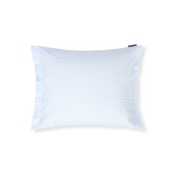 Poszewka na poduszkę-pościel-Pasiasta z bawełnianego satynu, niebiesko-biała-12610004-Lexington