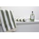 Ręcznik w paski blokowe, vintage zielono-biały/moonbeam-10002903-Lexington