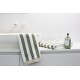 Ręcznik w paski blokowe, vintage zielono-biały/moonbeam-10002903-Lexington