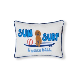 Poduszka dekoracyjna–Sun Surf organic cotton twill 40x30, biała multii-12624112-Lexington