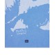 Ręcznik kuchenny-Cape cod org bawełniana z żakardu, niebiesko-biały-12623009-Lexington