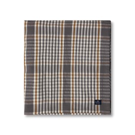 Checked Linen/Cotton Tablecloth
