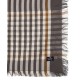 Checked Linen/Cotton Napkin with Fringes
