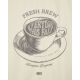 Fresh Brew Printed Org Cotton Kitchen Towel 50x70