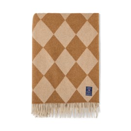 Argyle Recycled Wool Throw 130x170