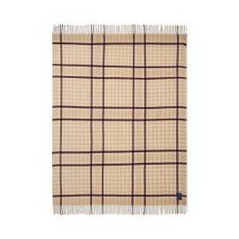 Checked Recycled Wool Throw