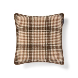 Checked Recycled Cotton Pillow Cover 50x50