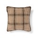Checked Recycled Cotton Pillow Cover 50x50