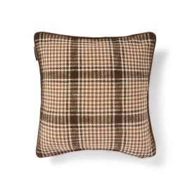 Checked Recycled Cotton Pillow Cover 50x50