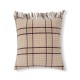 Checked Recycled Wool Pillow Cover