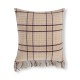 Checked Recycled Wool Pillow Cover