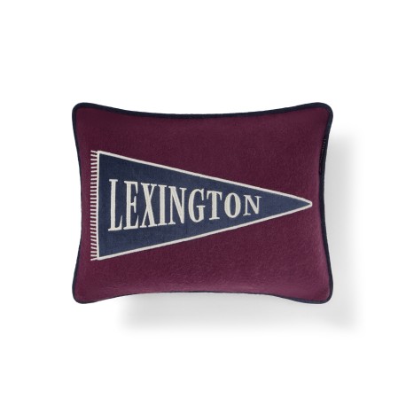 Flag Logo Wool Mix Patch 40x30 Pillow