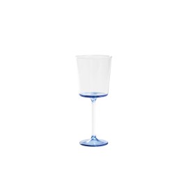 DISCOBOLO RED WINE GLASS CLEAR / LIGHT BLUE 4 sztuki