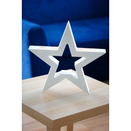 gwiazda beton ozdobny podstawa na świece na stół