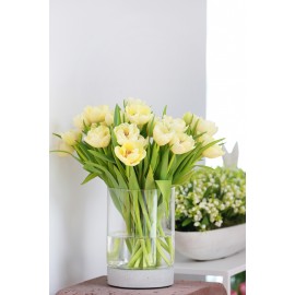 Słój szklany z podstawą betonową cylinder